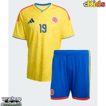 Colombia Rafael Santos Borre #19 Replica Home Minikit World Cup 2026 Short Sleeve (+ pants)